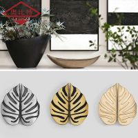 【CW】 AOBT Designed Leaf Handle Gold Ancient Silver 64mm Leaves Creative Cabinet Handles Drawer Knobs Wardrobe Door Furniture Pulls