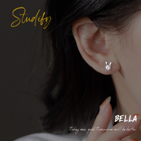 Studify | Bella ต่างหูเจาะ วัสดุเงินแท้925 เหมาะกับคนแพ้ง่าย