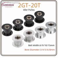 Xunmondan 2GT 20 Teeth Synchronous Timing Idler Pulley Bore 3 4 5 6 8mm With For 6 9 10 15mm Belt 3D Printer Accessories