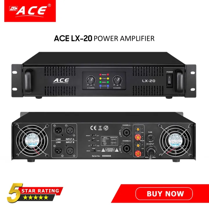 【power amplifier 1000 watt】ACE LX-20 Audio Amplifier | Lazada PH