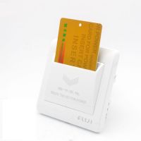 40A Hotel Wall Switch White Insert Any PVC Plastic Paper RFID 125KHz/13.56MHz Card To Take Power 15s Delay Off Guestroom Switch