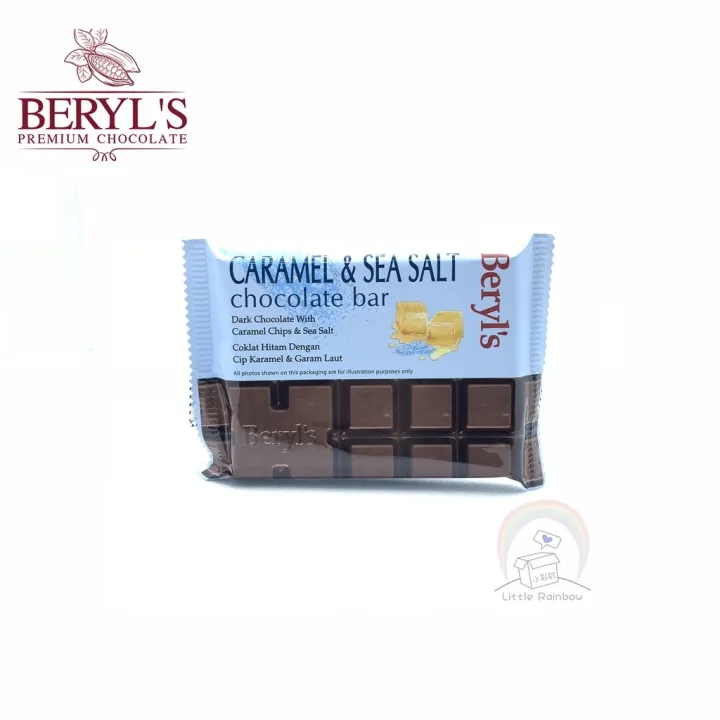 Beryl's Caramel Sea Salt Chocolate Bar 100g Coklat 巧克力 Dark Chocolate