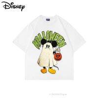 Disney Mickey ออกแบบฮาโลวีนเสื้อยืดฤดูร้อนแฟชั่นขนาดใหญ่เสื้อยืดผู้หญิงผู้ชายเสื้อคู่เสื้อเสื้อผ้าคุณภาพสูง