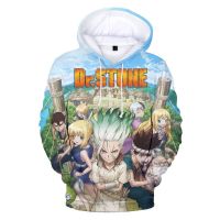 Sudadera con capucha con estampado 3D de Dr Stone para niño, ropa informal de dibujos animados, jersey de Anime bonito, gran oferta, 2023