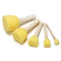 [hot]▩❏  5pcs Sponge Foam Handle Painting Crafts for painting brushes acrylic paint big