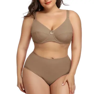Ultra thin plus size bra set 38-48 d cup women lingerie underwear set l-5xl large  size panties