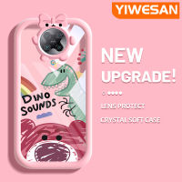 YIWESAN เคสสำหรับ Xiaomi Poco F2โปรเรดมี่ K30โปรซูมได้,เคสนิ่มรูปหมีสตรอเบอร์รี่น่ารักกรอบเคสใส่ Tpu เคสกันกระแทกกล้อง