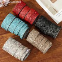 1 Yard Self Adhesive AB Crystal Rhinestone Sticker Diamond Ribbon DIY Sticker Colorful Rhinestone Sticker Roll Handmade Crafts