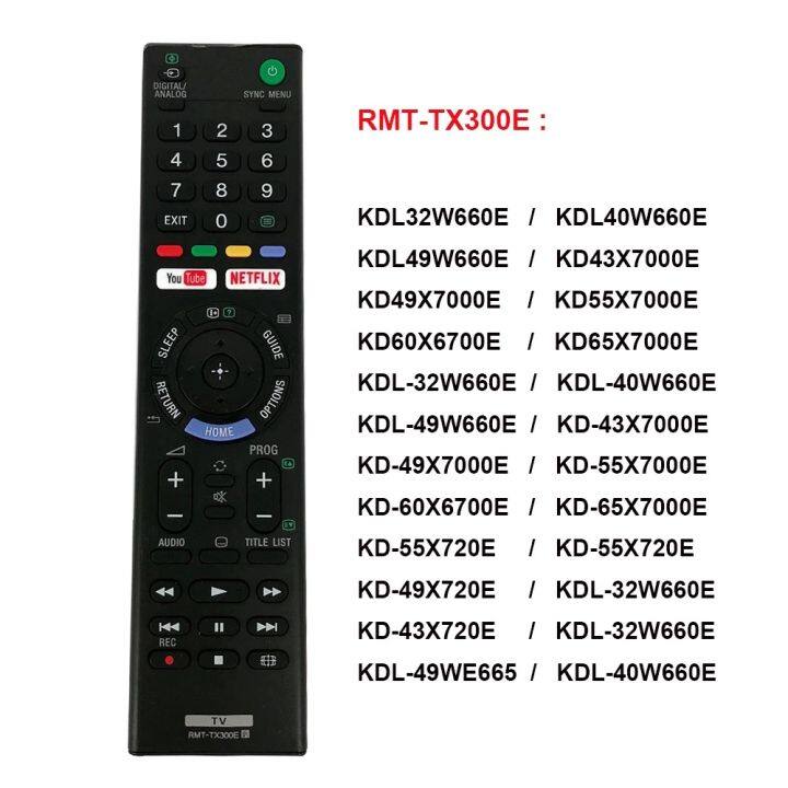 bravia-led-lcd-smart-tv-remote-control-with-youtube-netflix-for-rmt-tx300p-rmt-tx300e-rmt-tx300b-rmt-tx300u-bravia-tv-rmt-tx300p-remote-control-rmt-tx300e-rmt-tx300u-rmt-tx300b-kd-55x7000e-kdl-40w660e