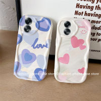 Phone Case เคส OPPOA58 4G OPPO A58 A78 NFC A98 OPPO Reno8 T 5G 4G A17k A17 มีสีสันรูปหัวใจกราฟฟิตีมาการองเคสโทรศัพท์เลนส์ป้องกันซิลิโคนนิ่ม2023