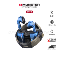 Monster XKT10 หูฟังบลูทูธไร้สาย วัสดุโลหะ การหมุนของแม่เหล็ก Super Bass Led เอฟเฟกต์แสง BT5.2 กันน้ำIP54 HIFI สําหรับเล่นเกม  เวลาการใช้งานอยู่ได้นาน