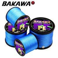 BAKAWA 500M 300M 1000M 4 Strands PE Braided Wire  Multifilament Japanese Strong Fishing Line Multicolour Fishing Lines