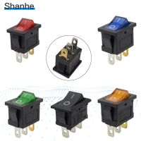 5pcs Mini 3 Pin Dashboard On Off Position Rocker Switch Illuminated Spst with Light