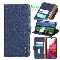 100% หนังแท้สำหรับ OPPO A98 5G/Reno10 Pro+/Reno8 T 7 Z Pro 5G/A78/A77 5G/A77s/A96/A57/A76/Reno 6 5G/6Z/A55 4F A93 Reno 5 Pro/ 5 F A94 A54เคสเคสแบบพับปิดได้แบบกระเป๋าสตางค์หนัง