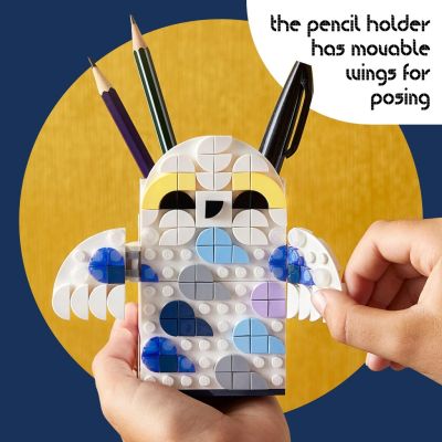 利LEGO DOTS 41809 Hedwig Pencil Holder Building Toy Set (518 Pieces)