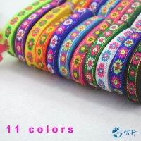 【CC】 7meters 10mm width embroidery jacquard ribbons Grosgrain ribbonlace  hairbow accessories sewing wupplies 3506