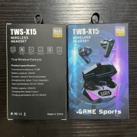 Esports หูฟังบลูทูธหูฟังเล่นเกมส์ Tws X15หูฟังไร้สายสเตอริโอ5.2หูฟังบลูทูธ