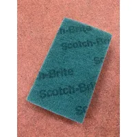 (ราคาต่อ 1 ชิ้น) 3M Scotch-Brite® Scrub Sponge แผ่นใย+ฟองน้ำทำความสะอาดขนาด 3.5x6 นิ้ว