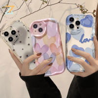 เคสโทรศัพท์สำหรับ VIVO Y27 4G Y27 5G V27E V27 5G V27 Pro V25E V25 V23 V23E V20 Pro V15สีฟ้าซิลิโคนลายหัวใจแห่งรักเคสโทรศัพท์