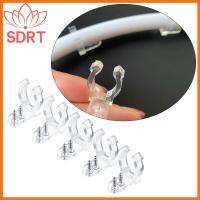 SDRT 2set/50pcs โปร่งใสโปร่งใส หัวเข็มขัดสาย LED พีพี กันน้ำกันน้ำได้ คลิปยึดแถบไฟ ของใหม่ การเชื่อมฟรี ขั้วต่อบัดกรี สำหรับไฟ led