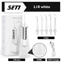 5 Modes Oral Irrigator Portable Cordless Dental Water Flosser 300ml Water Tank for Travel Soft Water Flosser for Teeth Cleaning