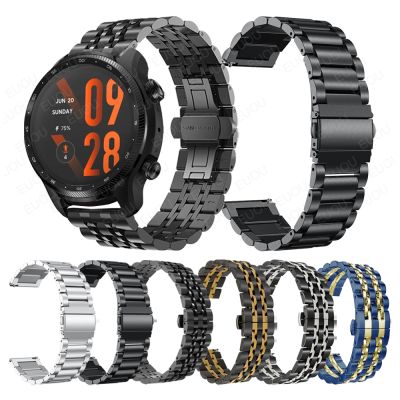 （A creative）โลหะสายสแตนเลสสำหรับ TicWatch Pro 3อัลตร้า GPS วงนาฬิกาสมาร์ทสำหรับ TicWatch E3 /Gtx สายนาฬิกาข้อมืออุปกรณ์เสริมสร้อยข้อมือ