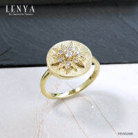 Lenya Jewelry แหวนเงินแท้ 925 ประดับอัญมณี ดีไซน์สุดคลาสิค เหมาะสำหรับสวมใส่กับเสื้อผ้าทุกชุดทุก สไตล์