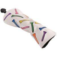 Tees Pattern Golf Club Cover for Driver,Fairway,Hybrids-Golf Driver Headcover/Golf Fairway Wood/Hybrid Club