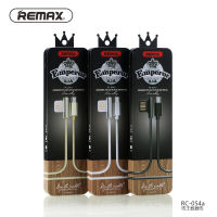 (ถูกทุกวัน + แท้100% + ส่งเร็ว + ประกัน 1 เดือน) ลดล้างสต็อค REMAX RC-054 CABLE ZINC ALLOY EMPEROR 2.1A สายชาร์จ กล่องเหล็ก ยาว 1m. Lightning Micro USB Type C