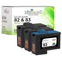 3Pk สำหรับ Lexmark #82 #83ตลับหมึกสีสีดำสำหรับ Z55 Z65ชุดเครื่องพิมพ์