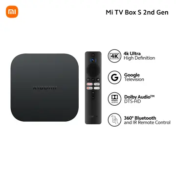 Global version Xiao Mi Box S Smart WIFI Bluetooth 4K HDR Android TV Box 2nd  Gen