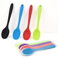 ✁☏ Silicone Spoon Heat Resistant Easy To Clean Non-stick Rice Spoons High Temperature Spoon Tableware Utensil Kitchen Tool