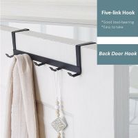 【YF】 Hooks Over The Door 5 Multi-purpose Wall Home Bathroom Organizer Rack Behind-door Key Cloth Hanger Hook Robe Towel Holder