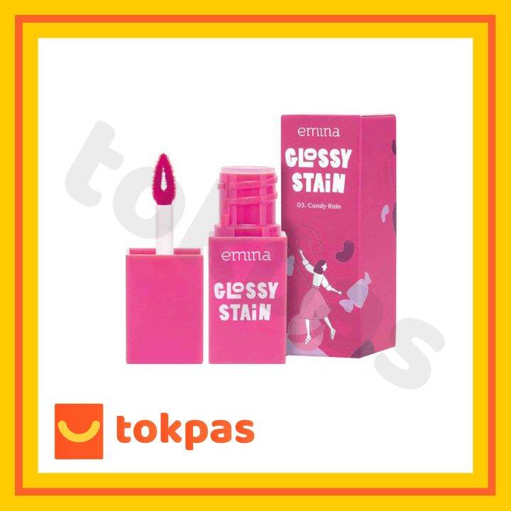 Emina Glossy Stain 3 gr / Lip Tint Emina / Emina Lip Stain Lazada