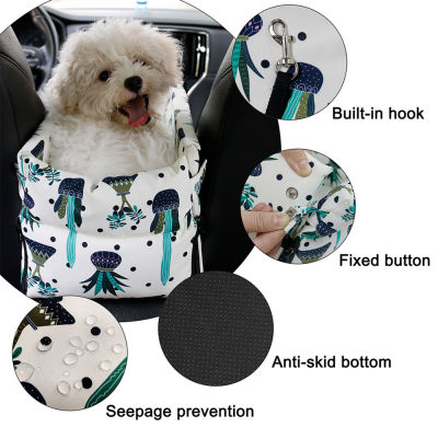 Pet Dog Carrier Car Seat Cover Pad Carry House Puppy Bag Travel Folding Hammock Waterproof Printed Basket For Small Cat Animal