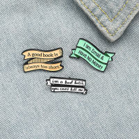 Creative Trendy Cute Cartoon Color Bar Alphabet Oil Drop Brooch Pin Denim Bag Gift Men Women Fashion Jewelry Clothes Decoration