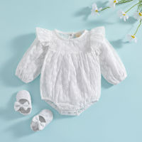 0-24M ทารกแรกเกิดเด็กทารก Romper Ruffle แขนยาว Jumpsuit Playsuit ฤดูใบไม้ผลิฤดูใบไม้ร่วงเสื้อผ้าเด็ก Costumes