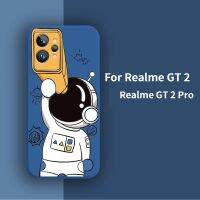 For OPPO Realme GT 2 Pro GT2 Pro GT2Pro Silicone Phone Cases Shell All-inclusive Anti-Fall Matte Soft Cover Cartoon Astronaut