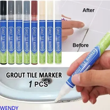 10Colors White Waterproof Tile Marker Grout Pen Wall Seam Pen For Tiles  Floor Bathroom Kitchen Decontamination Seam Repair Tools