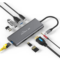 USB-C ตัวแยก3.1ชนิด C ฮับ3พอร์ต USB C ไปยัง USB หลากหลาย USB 3.0 HDMI อะแดปเตอร์สำหรับ MacBook Pro USB C ฮับอุปกรณ์เสริมสำหรับการเชื่อมต่อกับแลบทอป