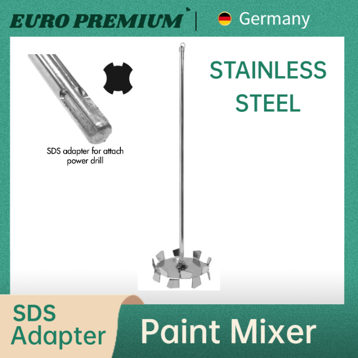 STAINLESS STEEL PAINT MIXER SDS PLUS HEAVY DUTY ELECTRIC DRILL HEAD