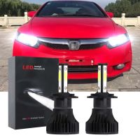 หลอดไฟหน้า LED 6000K สีขาว สําหรับ Honda Civic (FD) 2005-2011 2 ชิ้น รับประกัน 12 เดือน