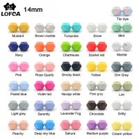 LOFCA 10pcs Silicone Beads Food Grade 14mm Hexagon Baby Teether Baby Teething Toy BPA Free Nehcklace Pacifier Pendant For DIY