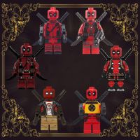 DIY ของบล็อกตัวต่อของขวัญวันเกิดอิฐรูปปั้นขนาดเล็ก Deadpool Marvel คริสต์มาสภาพยนตร์ของเล่นเพื่อพัฒนาการสำหรับเด็ก