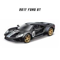 Urago 1:32 2017 Ford GT 2018เข็มขัดรถโลหะผสมกล่องแสดงสิ่งของแบบอะคริลิคโมเดล Kids Toys รถของเล่นแม่พิมพ์สำหรับเป็นของขวัญให้กับเด็กผู้ชาย