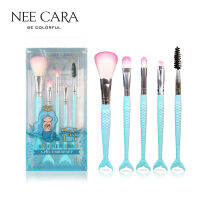 [Clearance] NEE CARA นีคาร่า แปรงแต่งหน้า เซ็ต 5 ชิ้น ชุดแปรง นางเงือกน้อย N688 NEE CARA LITTLE MERMAID SET