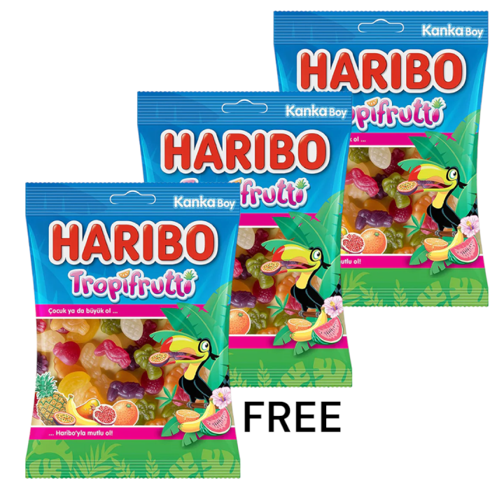 Buy 2 Get 1 FREE Haribo Tropifrutti 80g | Lazada PH