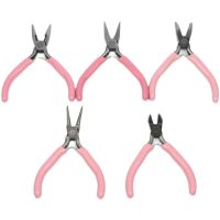 Jewelry tools pliers wholesale DIY accessories hardware tools pink vice black round head pointed nose pliers