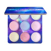 ▤♕✇ Cmaadu 9 color Shimmer Eyeshadow Palette Matte Highly Pigmented Waterproof Face Lips Highlighter Sequin Glitter Palette Cosmetic