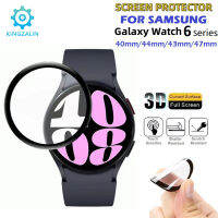 3ชิ้นปกป้องหน้าจอสำหรับนิ่ม3D Samsung Galaxy Watch 6 40Mm 44Mm คลาสสิก43Mm 47Mm สมาร์ทวอท์ชฟิล์มปกป้องป้องกันเต็มพื้นที่